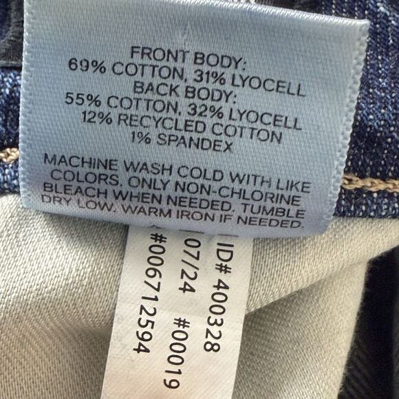 Express Relaxed Straight Jeans Low Rise Rigid Stretch Seamed Dark Blue - Picture 14 of 14